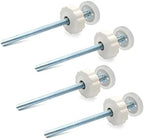 Close-up view of the 8mm M8 threaded screw bolt and metal structure