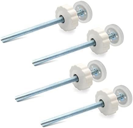 Close-up view of the 8mm M8 threaded screw bolt and metal structure