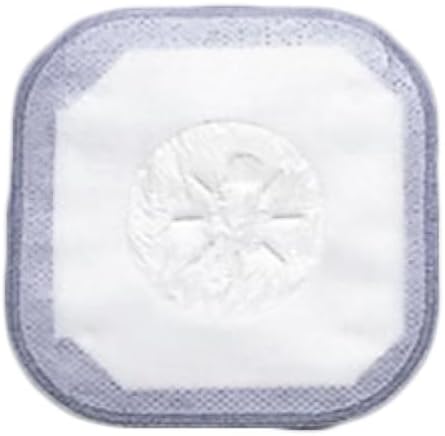 Hollister pre-sized stoma cap with porous cloth tape adhesive packaging.