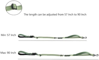Kubemueg durable nylon dog leash on hiking trail