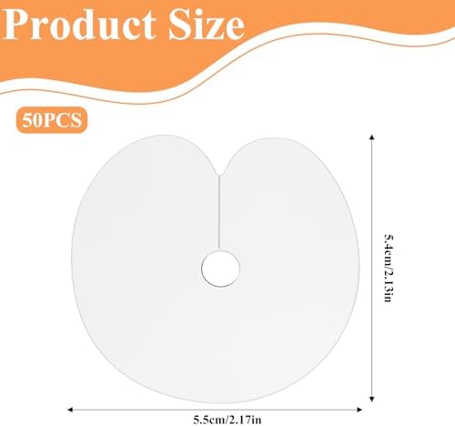 Clear PVC round hair extension protective cover templates with scale markings for safe scalp insulation.
