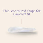 Lansinoh Stay Dry Disposable Nursing Pads contoured shape detail
