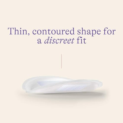 Side profile of contoured Lansinoh nursing pad