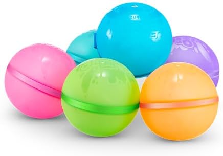 Soft rubber reusable splash balls by ZURU close up view