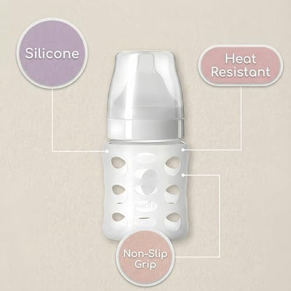 Protective silicone sleeve showing liquid measurement cutout