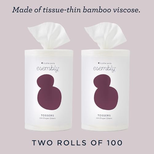 Detailed view of Esembly bamboo liner roll for cloth diapers