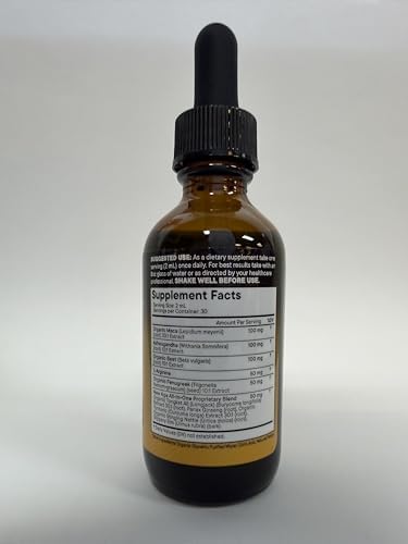 Close up of the supplement label detailing the premium herbal ingredients including beet root and L-arginine.