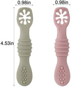 PandaEar food grade silicone baby spoons being washed in a modern kitchen setup.