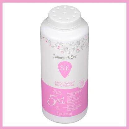 Summer's Eve Island Splash Body Powder for daily freshness and chafing prevention.