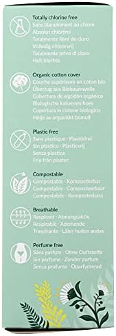Unscented organic cotton panty liners for daily discharge protection