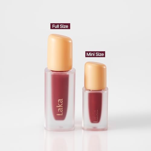 Laka Fruity Glam Lip Tint Mini, 1.9g/0.07oz, Glowing Lip Stain with Wide Color Spectrum, Hydrating & Lightweight Texture, Long-Lasting Bold Stain, Non-Sticky, Vegan, K-Beauty (#120 Caffeine rose) - Image 5