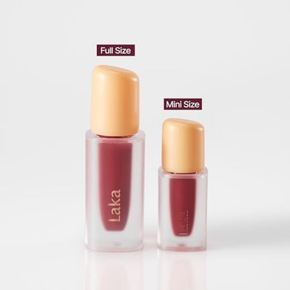 Laka Fruity Glam Lip Tint Mini, 1.9g/0.07oz, Glowing Lip Stain with Wide Color Spectrum, Hydrating & Lightweight Texture, Long-Lasting Bold Stain, Non-Sticky, Vegan, K-Beauty (#120 Caffeine rose) - Image 5