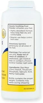 Talc-free vegan foot and shoe deodorizer bottle showing spray nozzle.