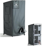 Seal Bailey heavy duty waterproof cat enclosure sheet showing the clear visualization window.