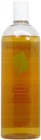 Side view of the large 32 Ounce bottle of alcohol free botanical foam wrap for wavy hair definition.