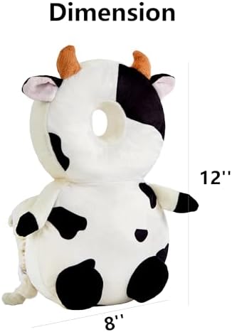 Baby wearing Nice Choice safety protector backpack for crawling
