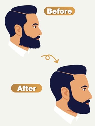 YOOVR professional grooming template two piece set showing the flexible and bend-resistant plastic material.