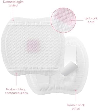 Frida Mom nursing pads showing adhesive strip and contoured shape