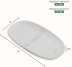 Evolur Eva Baby Changing Pad angled view with safety strap