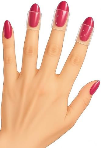 Transparent anti skin picking guards used as a writing cushion for left handed comfort
