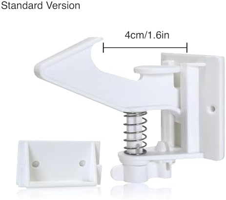 Vmaisi white plastic baby proofing drawer locks with adhesive