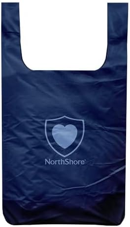 NorthShore DiscreetShield disposal bags showing opaque navy blue color