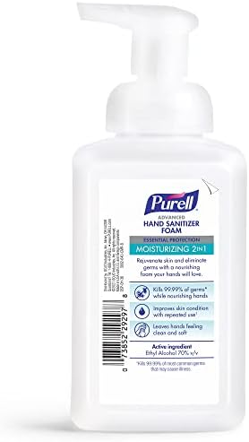 Purell Advanced Hand Sanitizer 2in1 Moisturizing Foam, Naturally Fragranced with Essential Oils, 10 oz Pump Bottle (Pack of 3), 3002-06-EC - Image 2