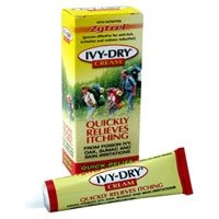 Ivy-Dry Quick Itch Relief Cream 1 Ounce tube front view for poison ivy treatment.
