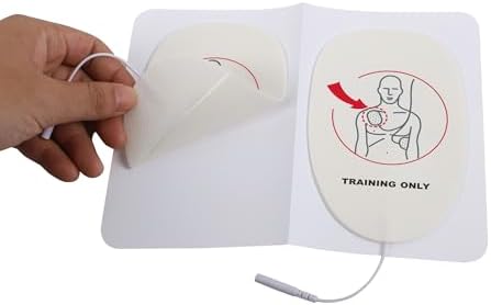 Close up of XFT-P120A adult electrode pads for first aid training