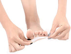 Pair of silicone toe crest cushions for crooked and overlapping toes