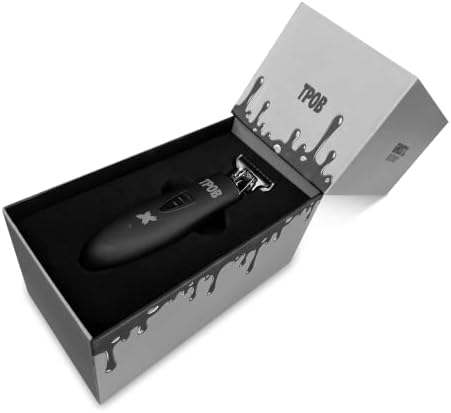 Side profile of the lightweight ergonomic professional hair clipper body.