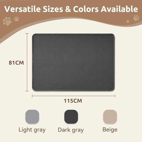 Durable dark grey MontVoo dog bed sheet protecting furniture from wet paws.
