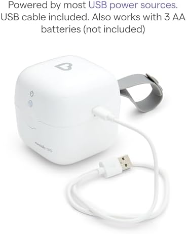 Side profile of Munchkin portable sanitizer with carry strap