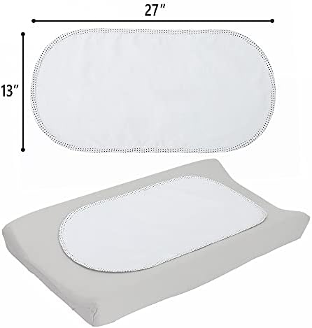 TILLYOU waterproof changing pad liner placed inside a portable diaper bag