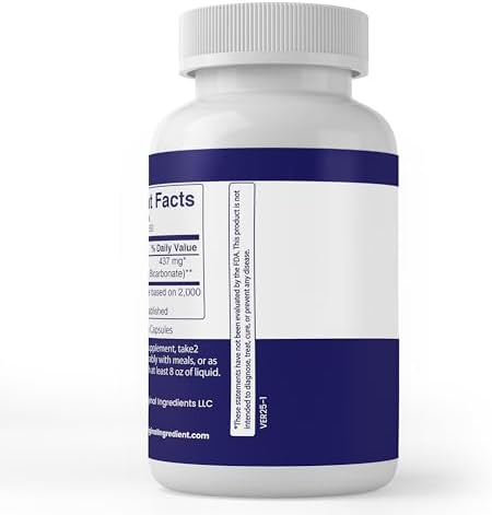 Pure Original Ingredients Sodium Bicarbonate dietary supplement clean single ingredient label view.