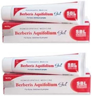 SBL Berberis Aquifolium Gel pack of two front view for acne treatment