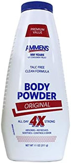 Ammens talc free skin protection powder eleven ounce bottles multi pack