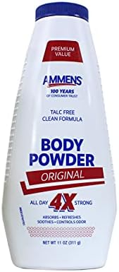 Ammens talc free skin protection powder eleven ounce bottles multi pack