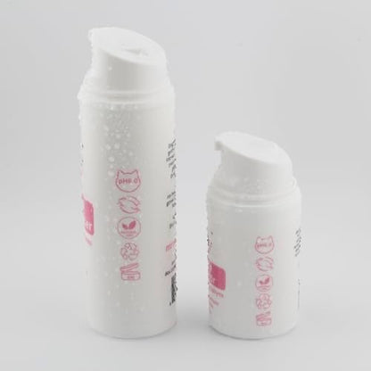 Back label details of Mr Wrinkles 100 percent natural feline skincare set.