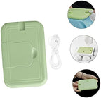 Portable wet wipe heater connected to a power bank