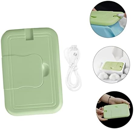 Portable wet wipe heater connected to a power bank