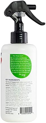 Back label of SoCozy Boo spray showing natural ingredients and keratin