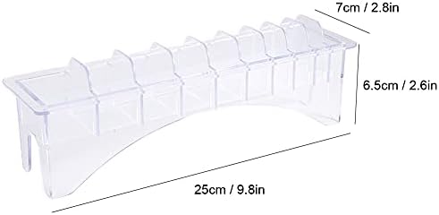 Taidda limit comb storage box view from above displaying empty slots designed for professional barber tools