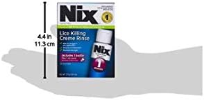 Authentic USA imported Nix Lice Killing Creme Rinse box with included fine tooth comb.