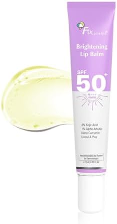 Fixderma lip balm ingredients label and SPF 50 protection