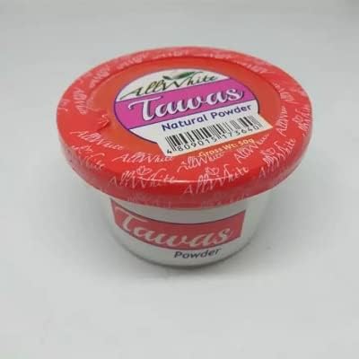 Pack of two All White Tawas natural alum powder for underarm whitening.