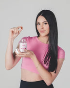 Snana marine collagen gummy bottle showing supplement facts and ingredient panel