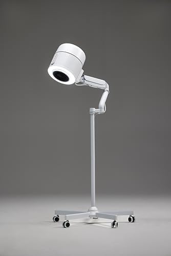 4BLANC white five legged rolling base with secure caster wheel locking mechanism