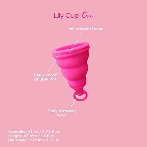 Intimina Lily Cup One packaging showing the beginner-friendly starter cup branding.