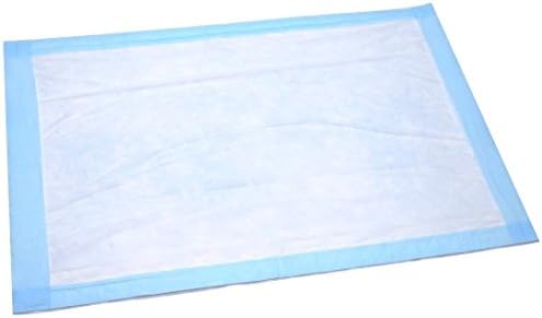 Stack of 17 by 24 inch hospital underpads for incontinence